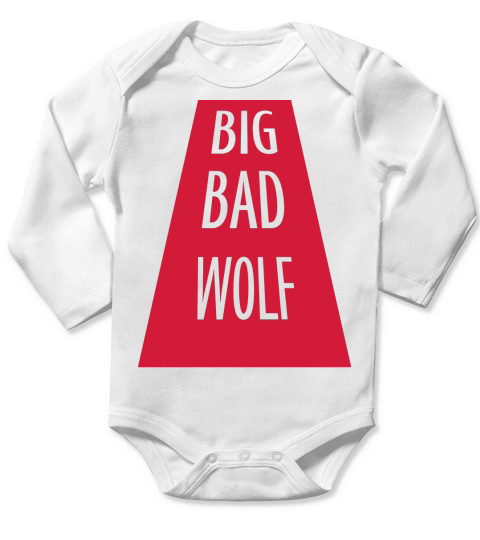 big bad wolf quote Long Sleeve Baby One-Piece
