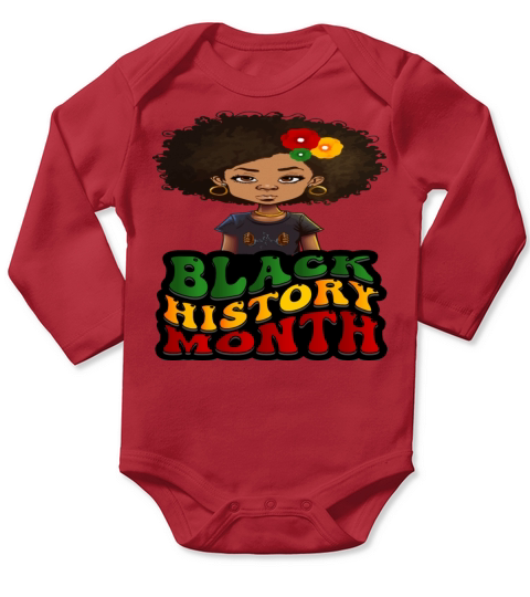 black history month-Educated Strong Black Queen Long Sleeve Baby One-Piece