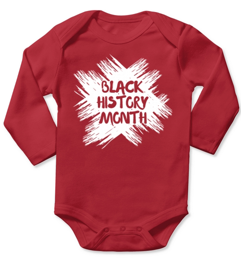 Black History Month USA Afro America African Long Sleeve Baby One-Piece
