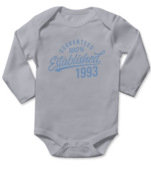 Guaranteed Established and Released in 1993 Long Sleeve Baby One-Piece