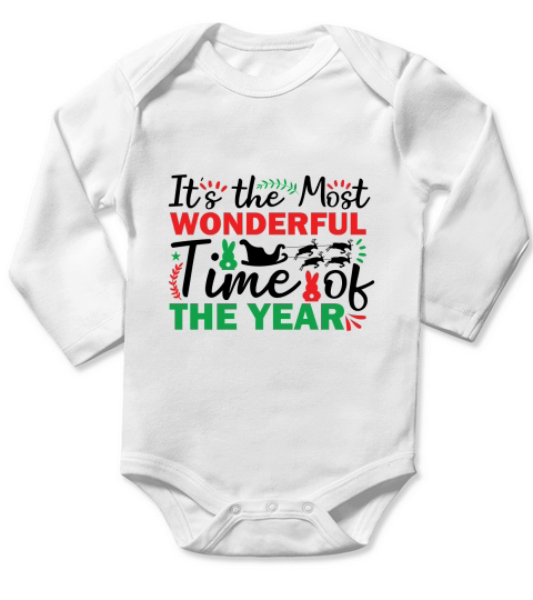 Its the Most Wonderful Time of the year Long Sleeve Baby One-Piece