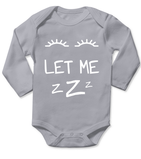 Let Me Sleep Eyes Women Men Girls Pajamas Long Sleeve Baby One-Piece