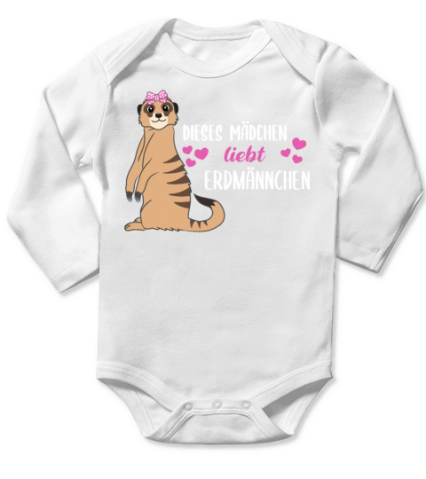 Meerkat Quote Gift Women Girls Long Sleeve Baby One-Piece