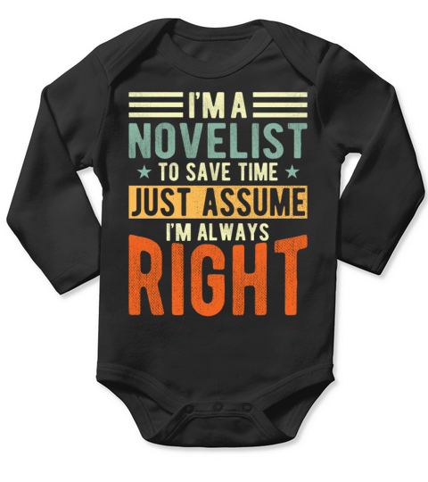 Novelist Long Sleeve Baby One-Piece