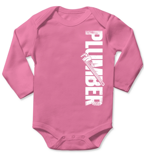 Plumbing Plumber Vintage Plumber Long Sleeve Baby One-Piece