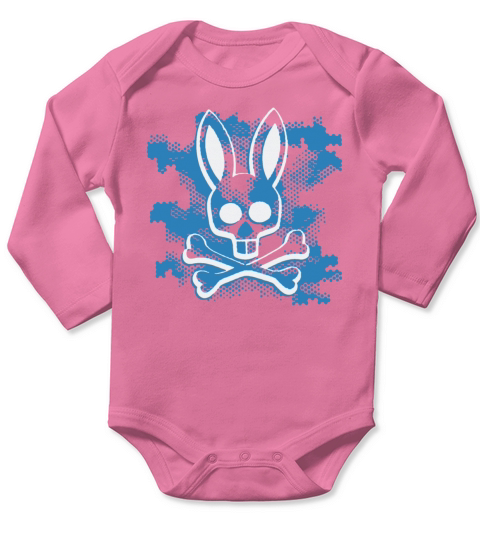 Psycho Bunny Horror Long Sleeve Baby One-Piece