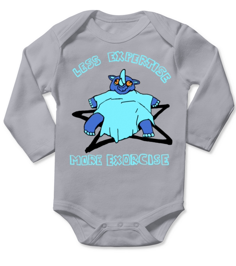 rhino realunicorn sarcastic sarcastic funny slogan Long Sleeve Baby One-Piece