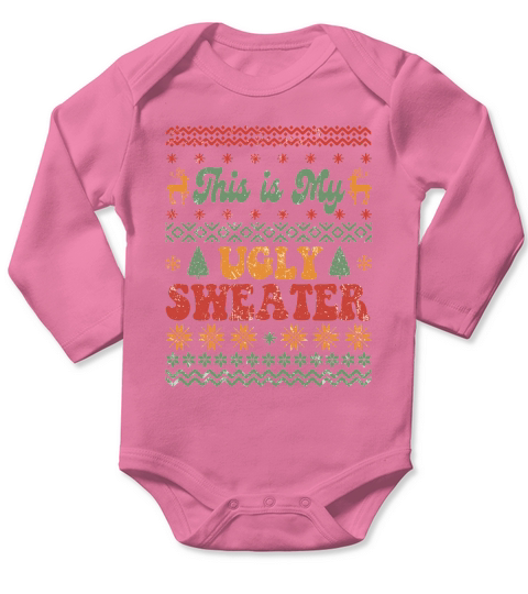This is my ugly christmas sweater Long Sleeve Baby One-Piece