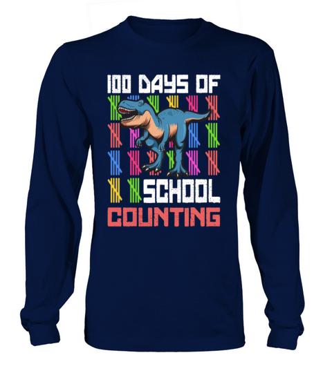 100 Days Of School Design for Kindergarten Teacher Long sleeved Unisex