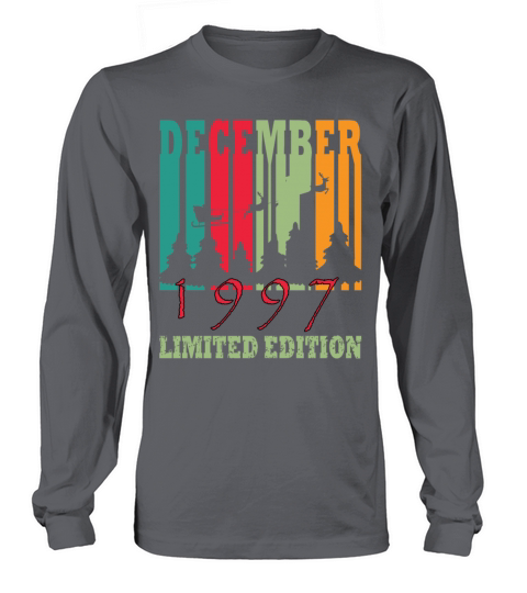1997 December vintage born gift Long sleeved Unisex