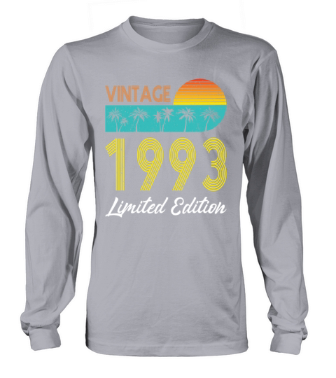 30th birthday vintage 1993 limited edition Long sleeved Unisex