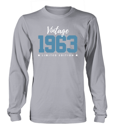 60 Years Vintage 1963 Retro 60th Birthday Long sleeved Unisex