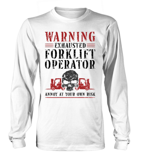 Certified Forklift Truck Operator Long sleeved Unisex