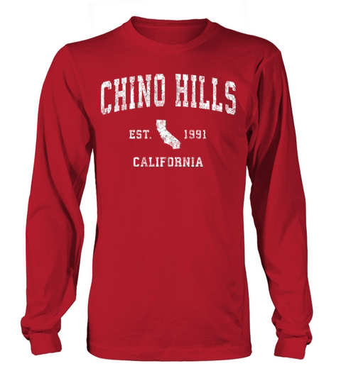 Chino Hills California Ca Vintage Athletic Sports Long sleeved Unisex