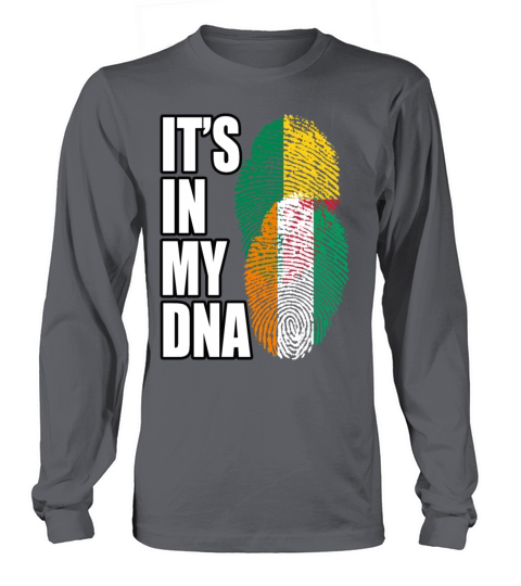 Ivorian And Benin Mix Heritage DNA Flag Long sleeved Unisex