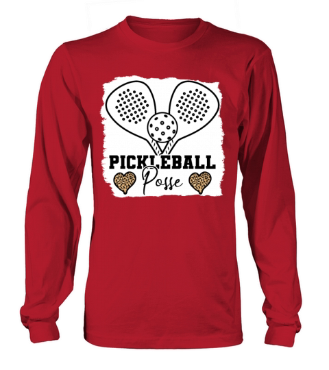 Pickleball Posse Bleached Design For Picklers Long sleeved Unisex