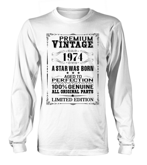 PREMIUM VINTAGE 1974 Long sleeved Unisex