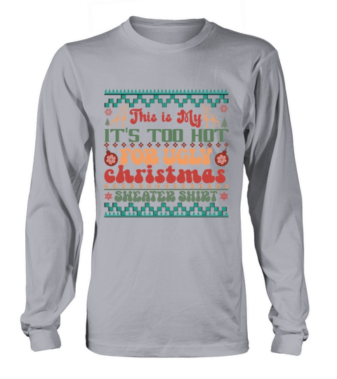 Merry Christmas retro vintage pink santa claus Long sleeved Unisex