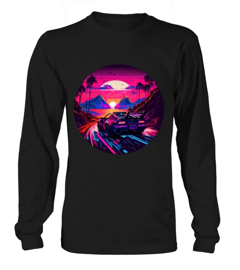 Retrowave Synthwave 80s Design Long sleeved Unisex