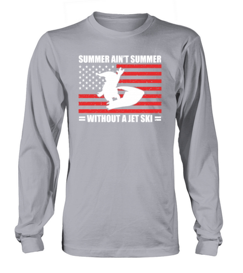 Merry Christmas Summer Aint Summer Without Jetski Santa Claus Long sleeved Unisex