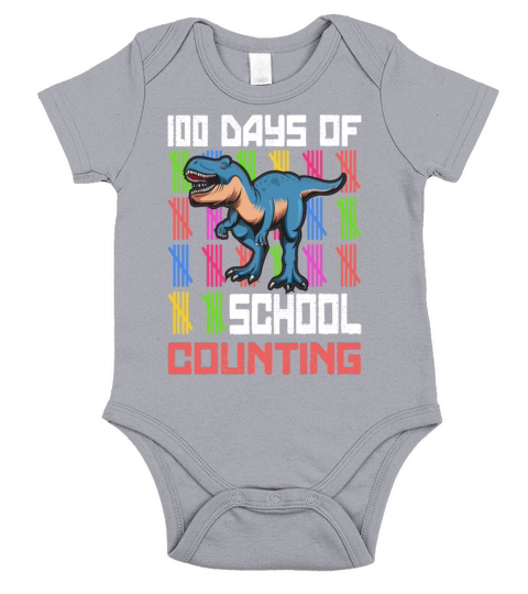100 Days Of School Design for Kindergarten Teacher Short Sleeve Baby One-Piece