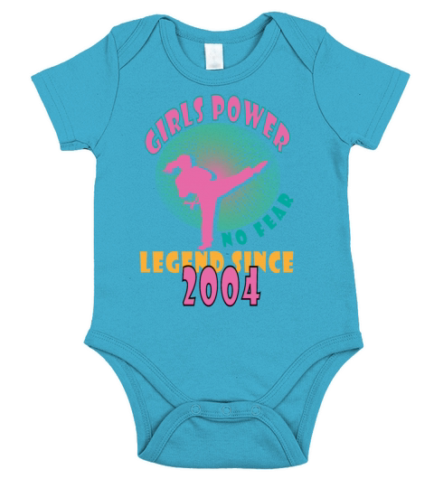 2004 vinatge Girls Power Birthday Short Sleeve Baby One-Piece