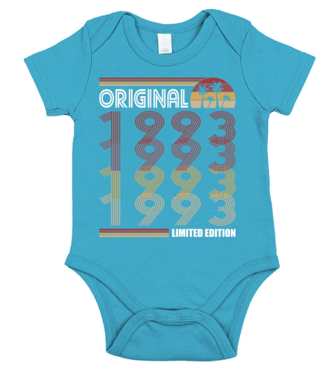 30th birthday original 1993 limited edition Short Sleeve Baby One-Piece