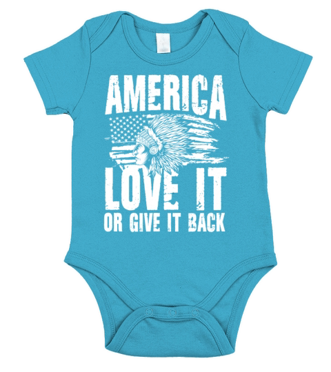 America Love It Or Give It Back for a Native Short Sleeve Baby One-Piece