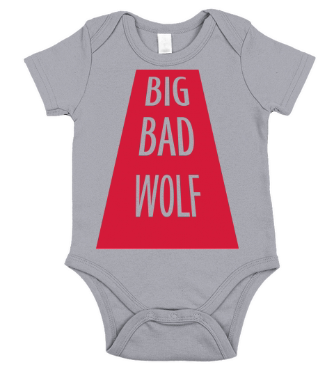 big bad wolf quote Short Sleeve Baby One-Piece