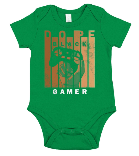 Black Gamer Black histroy month design For Gaming Short Sleeve Baby One-Piece