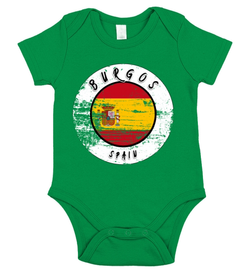 Burgos Spain Vintage Short Sleeve Baby One-Piece