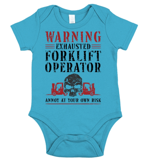 Certified Forklift Truck Operator Short Sleeve Baby One-Piece