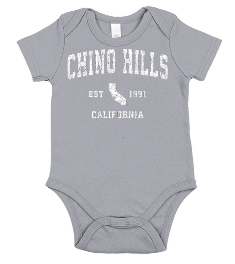 Chino Hills California Ca Vintage Athletic Sports Short Sleeve Baby One-Piece