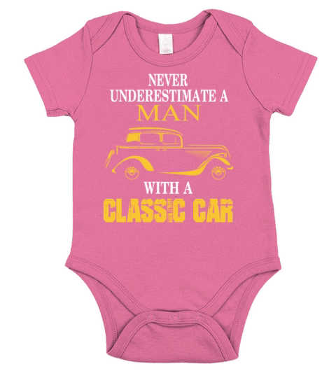 Classic car-Never underestimate a man owning one Short Sleeve Baby One-Piece