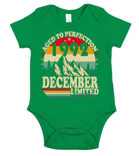 December 1992 Vintage Retro Birthday Short Sleeve Baby One-Piece