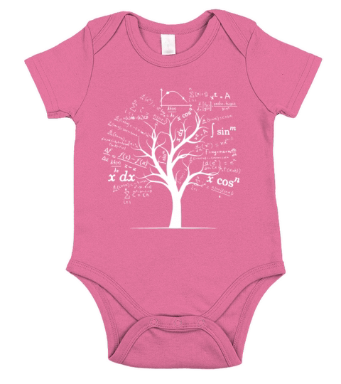 Funny AP Calculus Algebra Tree Math Teacher Nerd G Short Sleeve Baby One-Piece