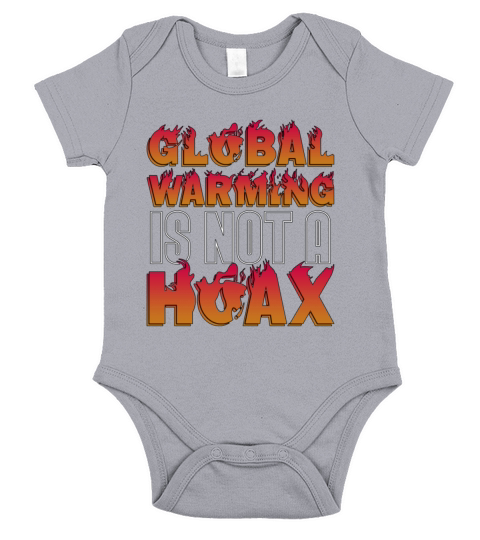 Global Warming Is Not A Hoax Environment Awareness Short Sleeve Baby One-Piece