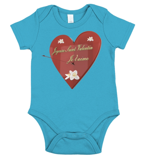 happy valentines day Short Sleeve Baby One-Piece