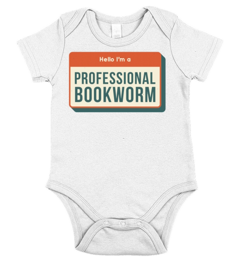 Hello Im a professional bookworm Short Sleeve Baby One-Piece