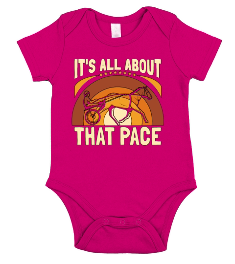 Horse Racing Its All About Equines Horse Racer Short Sleeve Baby One-Piece
