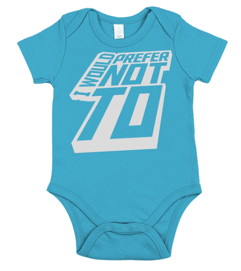 I prefer not to Short Sleeve Baby One-Piece