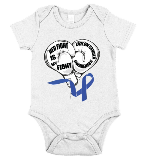 I Wear Blue Colon Cancer Awareness Survivor Short Sleeve Baby One-Piece