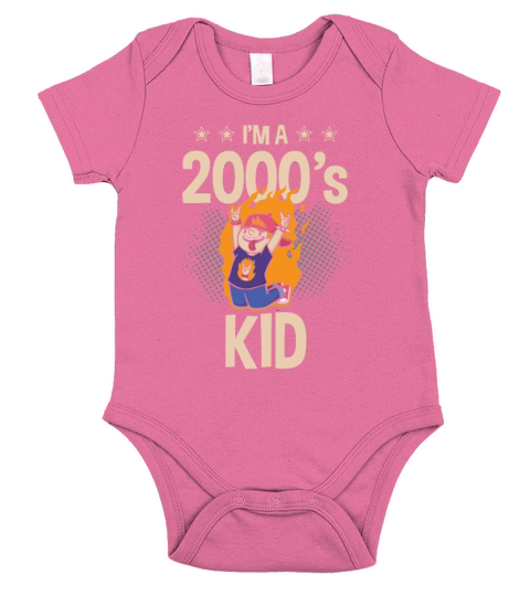 Im A 2000s Kid Decade 2000 Era Millenium Vintage Short Sleeve Baby One-Piece