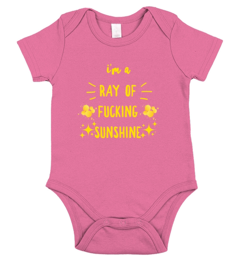 Im a ray of fucking sunhine Short Sleeve Baby One-Piece