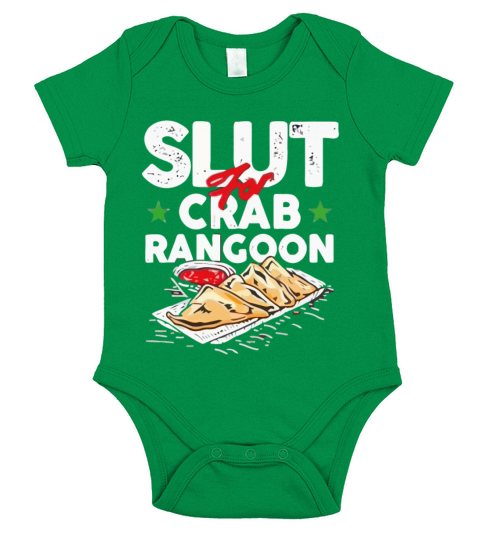 Im a slut for crab rangoon Short Sleeve Baby One-Piece