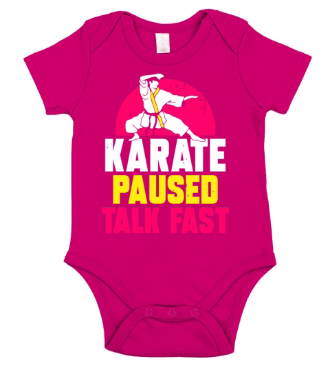 Karate paused talk fast Short Sleeve Baby One-Piece