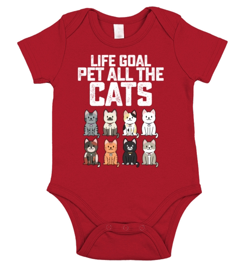 Life Goal Pet All The Cats Short Sleeve Baby One-Piece
