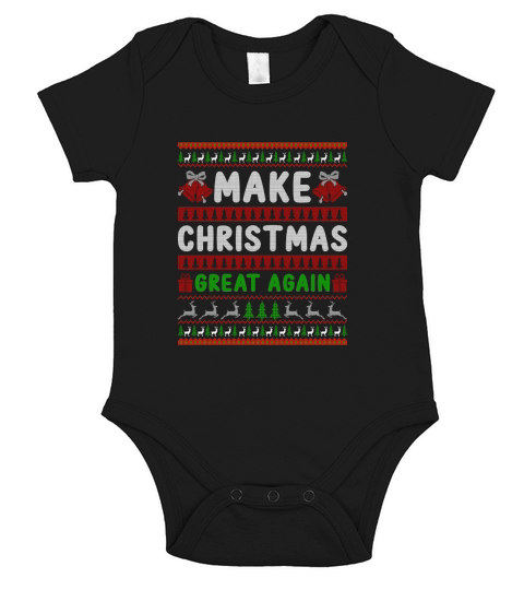 Make Christmas Great Again Short Sleeve Baby One-Piece