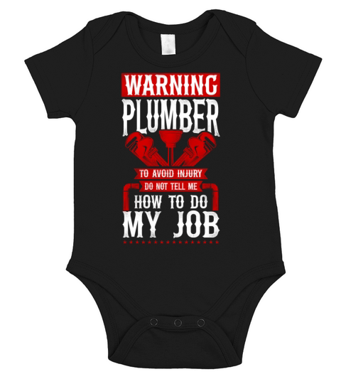 Plumbing Plumber Vintage Plumber Short Sleeve Baby One-Piece
