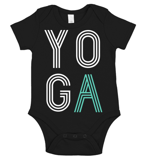 retro Yoga T-Shirt - Namaste - yogalover Short Sleeve Baby One-Piece